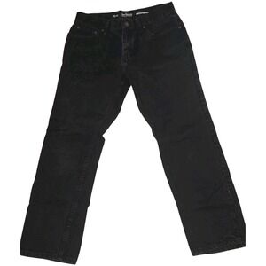 Urban Pipeline Mens 32x30 Jeans Black Denim Regular Fit Straight Leg NEW